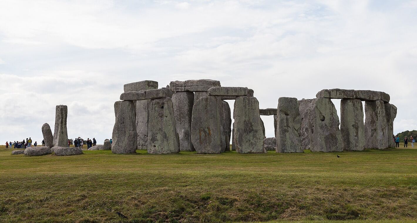 General view of the Stonehenge stone circle on Salisbury Plain